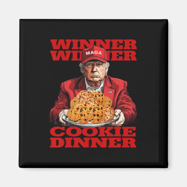 Imã Vencedor Janto Cookie Funny Trump 2024 47th (Frente)