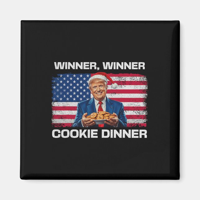 Imã Vencedor Janto Cookie Funny Trump 2024 47th (Frente)