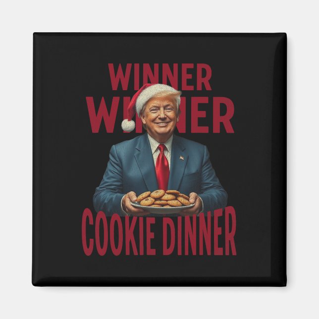 Imã Vencedor Janto Cookie Funny Trump 2024 47th (Frente)