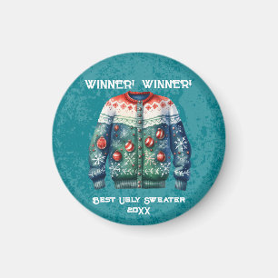 Imã VENCEDOR! VENCEDOR! Concurso Ugly Sweater