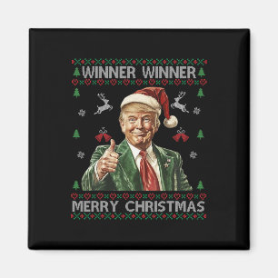 Imã Vencedor vencedor Merry Christmas Trump Papais noe