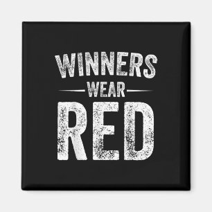 Imã Vencedores Vestem Red Team Red Game Competition Co