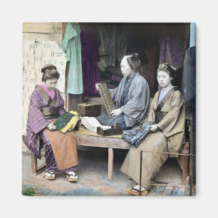 Imã Vendedor de Tecidos do Japão 1870