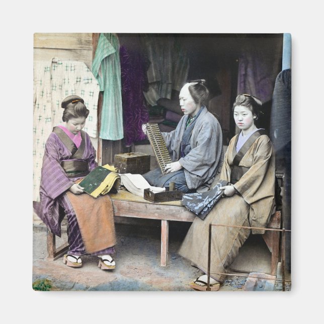 Imã Vendedor de Tecidos do Japão 1870 (Frente)