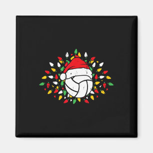 Imã Vendedores de Voleibol Santa Hat no Natal Presente