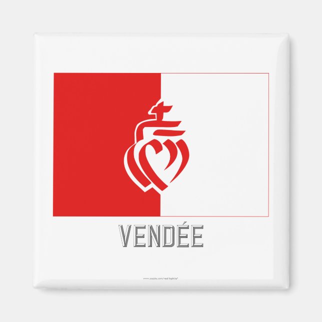 Imã Vendée flag com nome (Frente)