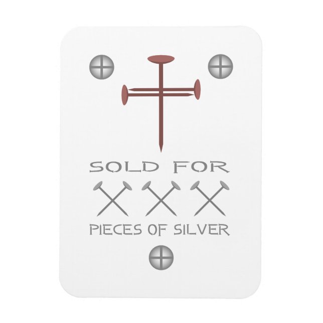 Ímã Vendido para 30 peças de prata (Vertical)