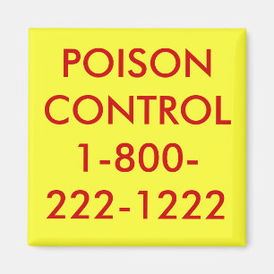 IMÃ VENENO CONTROL1-800-222-1222