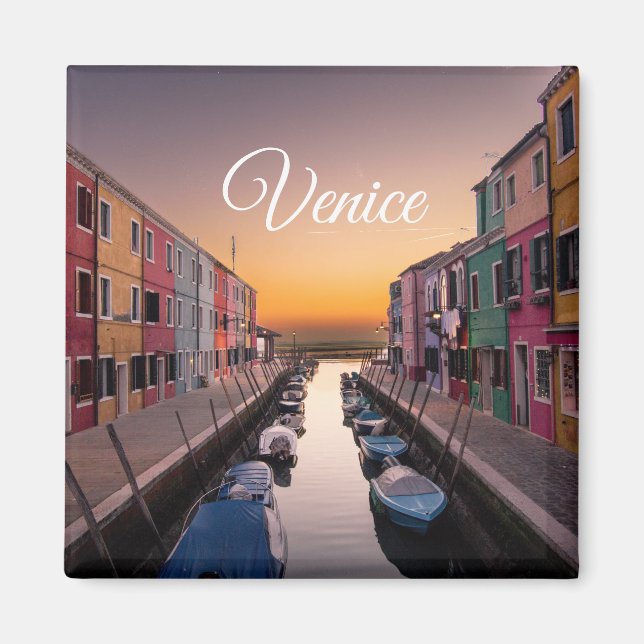 Imã Veneza Itália | Modelo de Texto e Imagem (Frente)