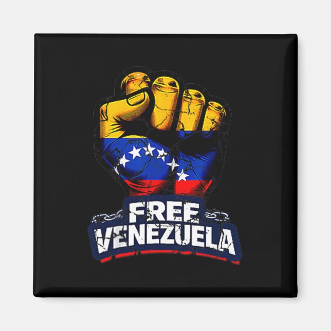 Imã Venezuela Flag Venezuela Libre 2026  (Frente)