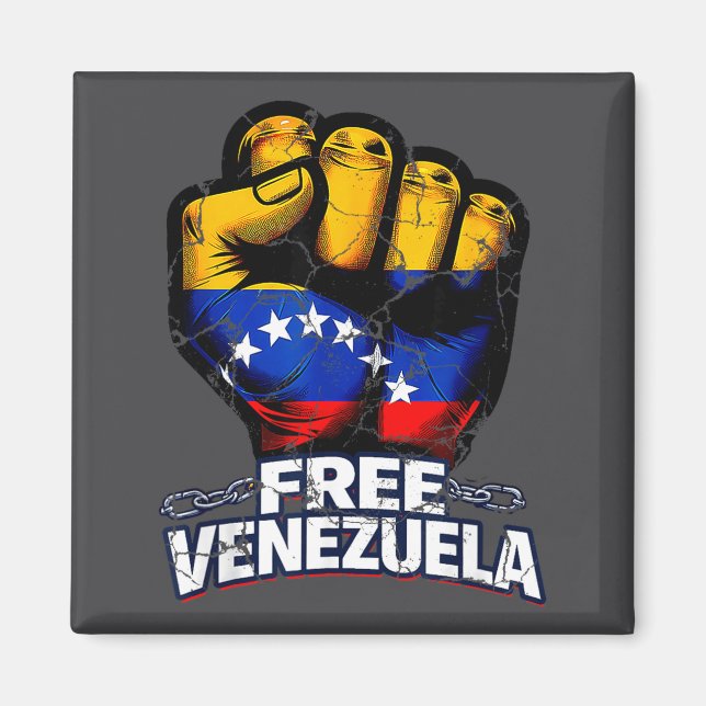 Imã Venezuela Flag Venezuela Libre 2026  (Frente)