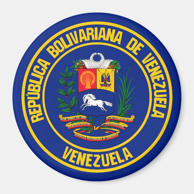 Imã Venezuela Round Emblem (Frente)