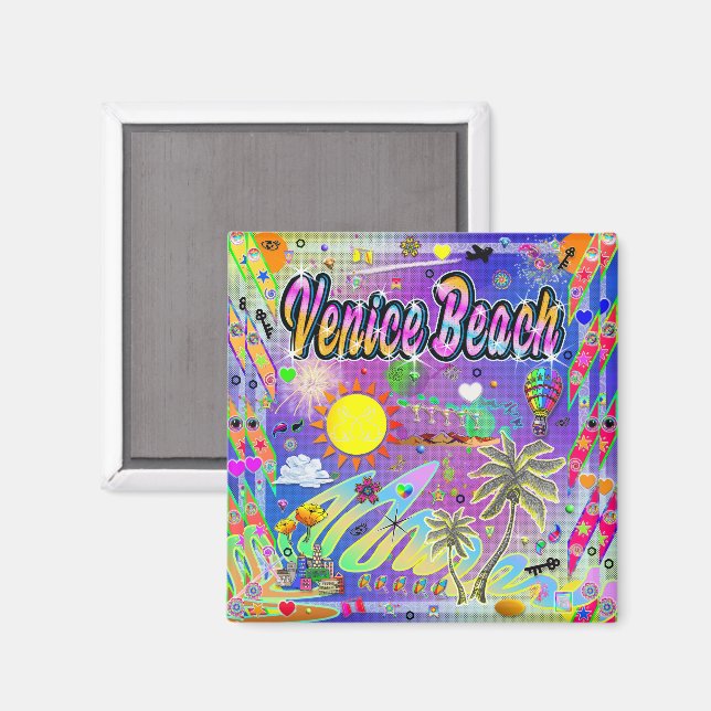 Imã Venice Beach Nu Era Magnet (Front/Back)