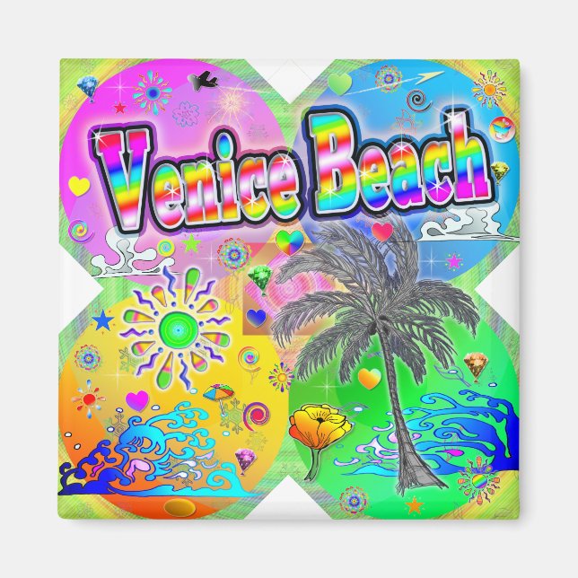 Imã Venice Beach Quadro Seasons Magnet (Frente)