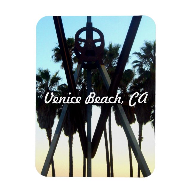 Ímã Venice Beach Sky California Souvenir Magnet (Vertical)