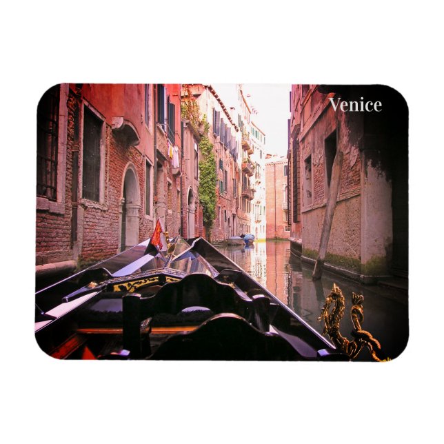 Ímã Venice Gondola Ride no Canal Itália (Horizontal)