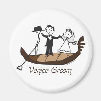 Imã Venice Itália Groom Favores