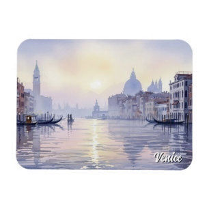 Ímã Venice Itália Viagem Souvenir Watercolor