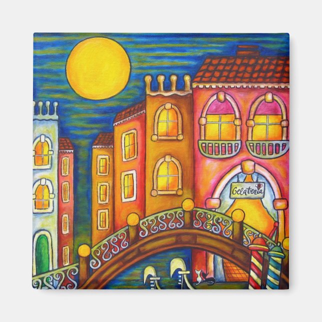 Imã Venice Soiree Magnet 2 por Lisa Lorenz (Frente)