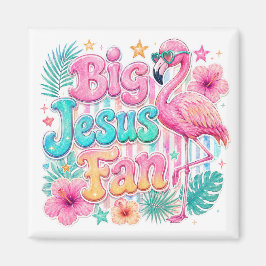 Imã Ventoínha de Jesus com ímã de Flamingo