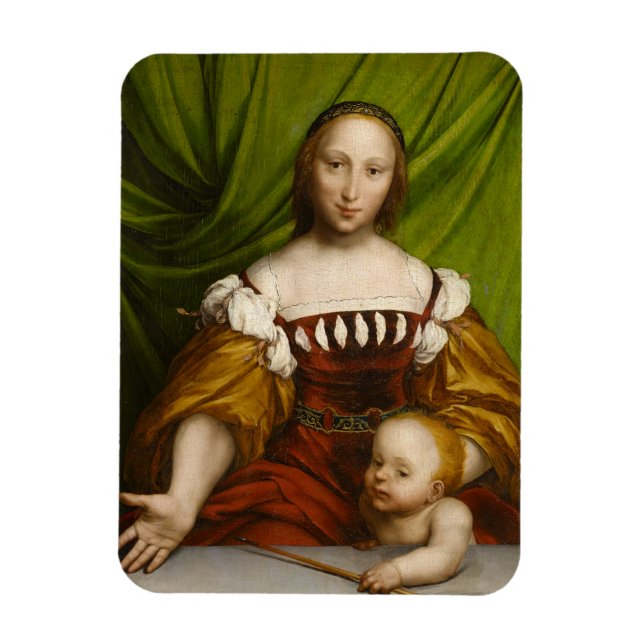 Ímã Vênus com Cupido, 1526-28 (óleo sobre madeira de l (Vertical)