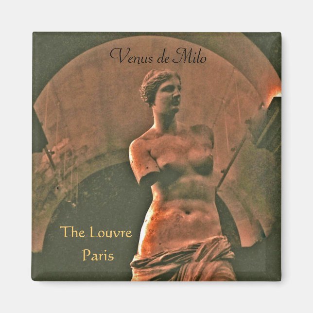 Imã Venus de Milo Louvre Magnet (Frente)