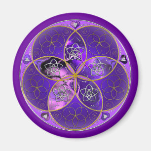 Imã Venus Flower of Love fineART rosa violeta