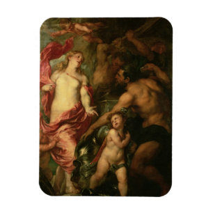 Ímã Venus que pede Vulcan a armadura de Aeneas (óleo