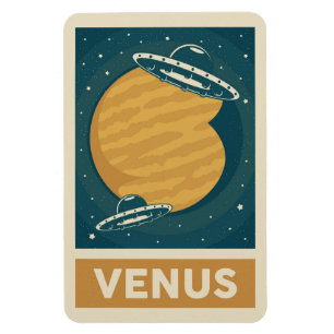 Ímã Venus Retro Galaxy OVNI