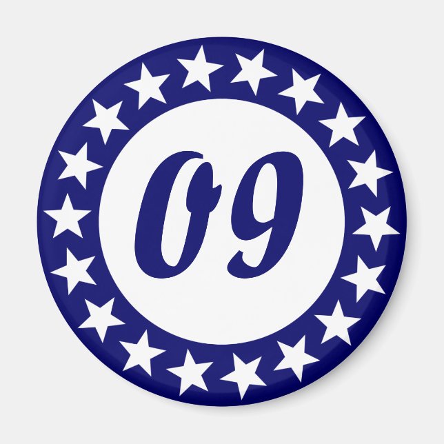 Imã Ver estrelas Número Modelo (Frente)