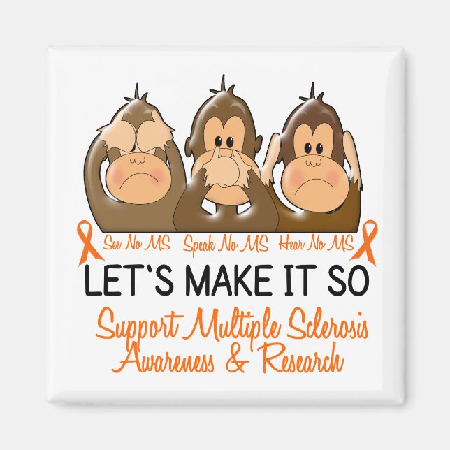 Imã Ver Falar Sem Esclerose Múltipla MS 2 (Frente)