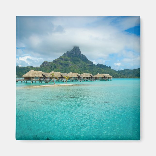 Imã Ver o íman quadrado da ilha Bora Bora (Frente)