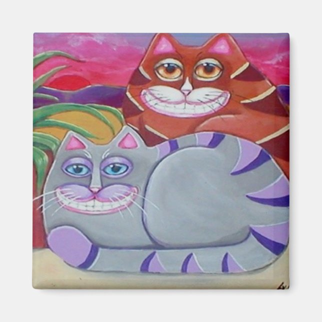 Imã Veranda Cats Magnet (Frente)