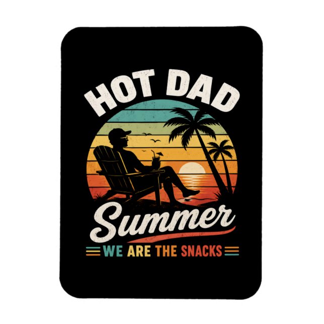 Ímã Verão de Pai Quente Somos os Snacks (Vertical)