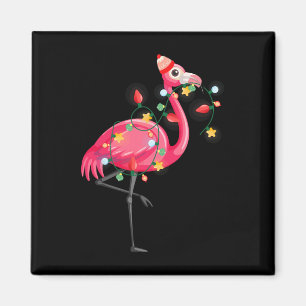 Imã Verão havaiano tropical flamingo Natal engraçado