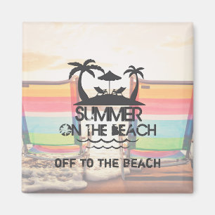 Imã Verão na praia  Personalizado