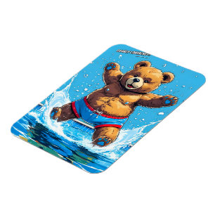 Ímã Verão Selvagem Vintage Piscina