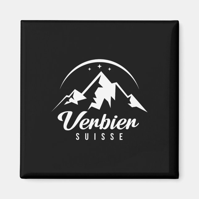 Imã Verbier Suiça Ski Resort Ski Snowboard (Frente)