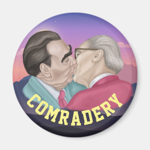 Imã Verdadeira Comradaria - Brezhnev beijando Honecker
