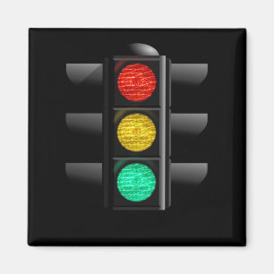 Imã Verde-Amarelo-vermelho-semáforo