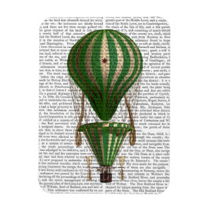 Ímã Verde-balão de ar quente em camadas