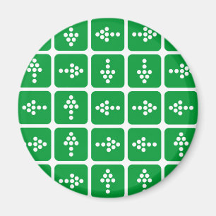 Imã Verde com seta de LED