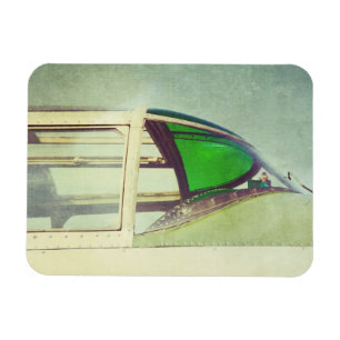 Ímã Verde de Cabine de Avião Antigo