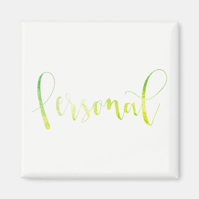 Imã Verde do Home Office do Planejador Semanal de Even (Frente)