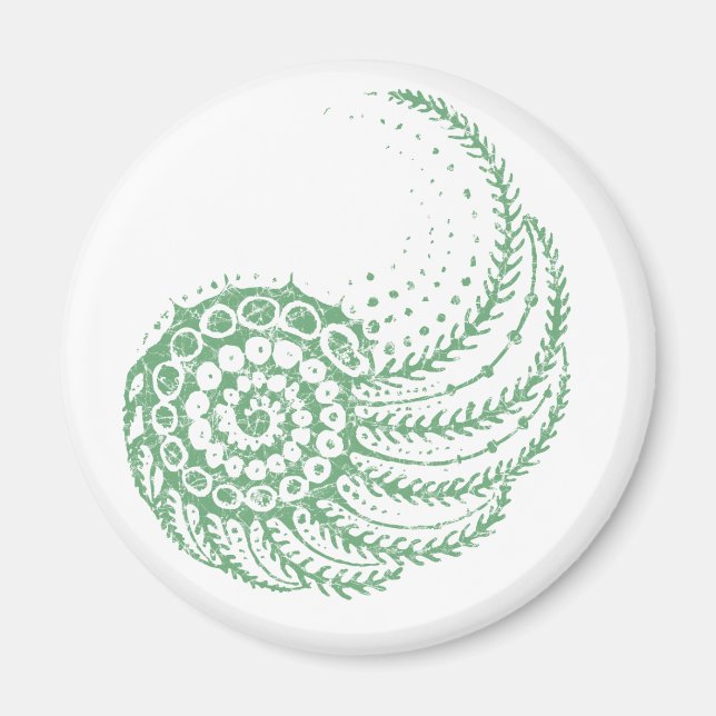 Imã Verde espiral orgânico (Frente)