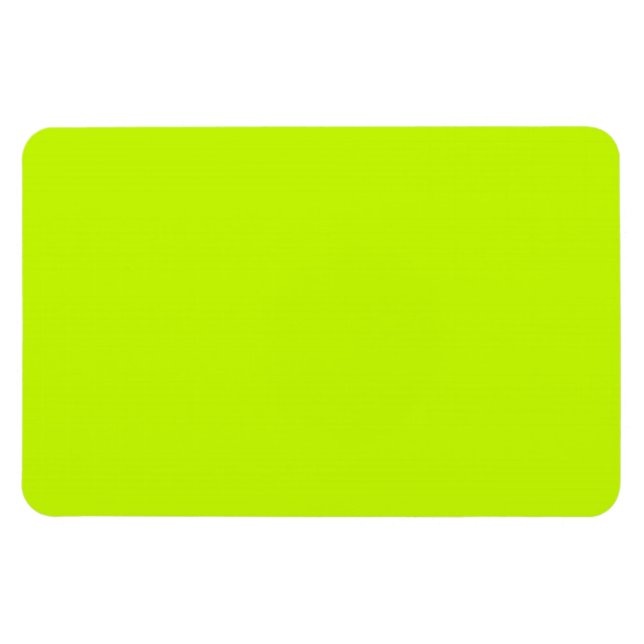 Ímã Verde limão fluorescente Amarelo Neon Personalizad (Horizontal)