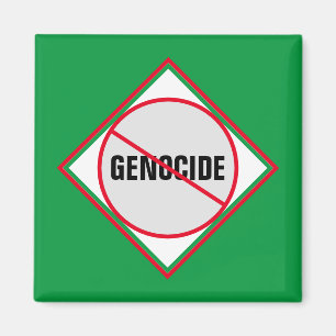 Imã Verde Vermelho Anti-Genocídio