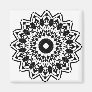 Imã Verificador preto e branco do Sparkle em Círculo F