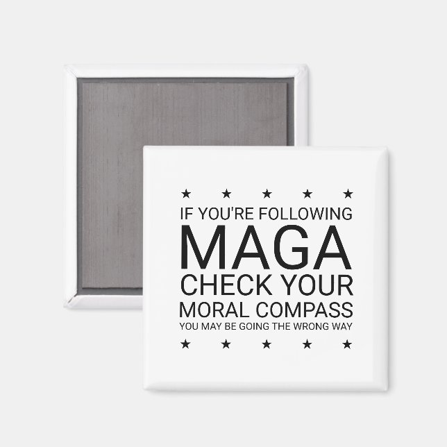 Imã Verifique o seu Compass Moral (Front/Back)