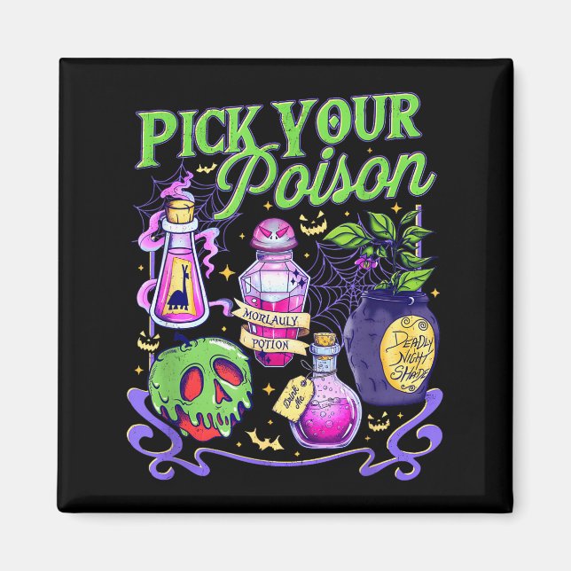 Imã Verifique sua princesa vintage de Halloween  (Frente)